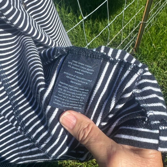 Tommy Hilfiger Blue white striped military nautical blazer Captains jacket large - Picture 7 of 7